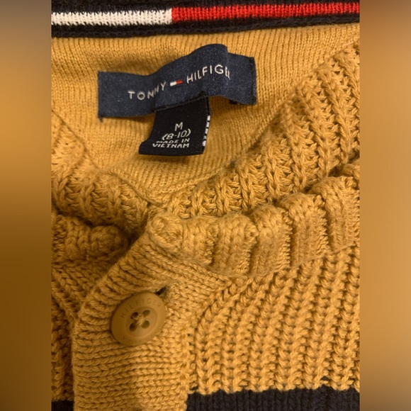 Tommy Hilfiger Boys’ Stripe Henley Knit Sweater , size M(8-10) - Picture 2 of 5